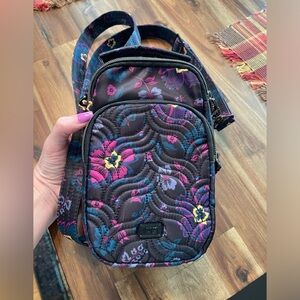 lug skeeter mini convertible crossbody boho floral black